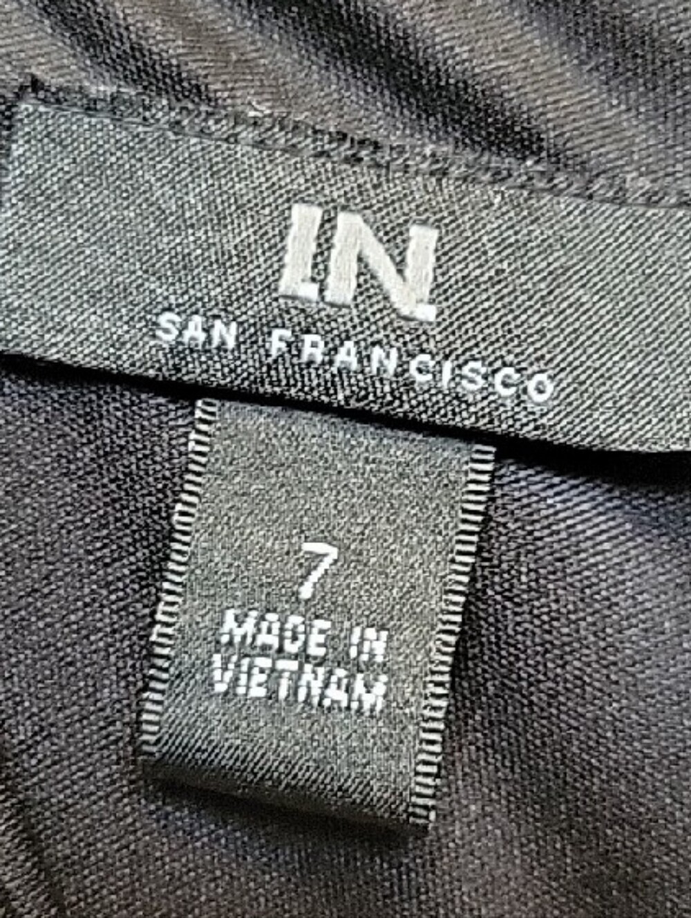 I.N. San Francisco Black and White Vertical-Stripe Slit Jumpsuit Size 7 Stretch - Picture 2 of 13